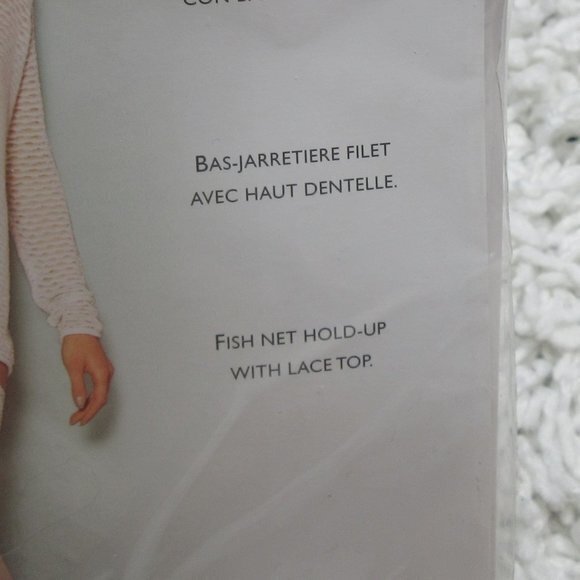 Philippe Matignon fish net hold up with lace top - Picture 4 of 6